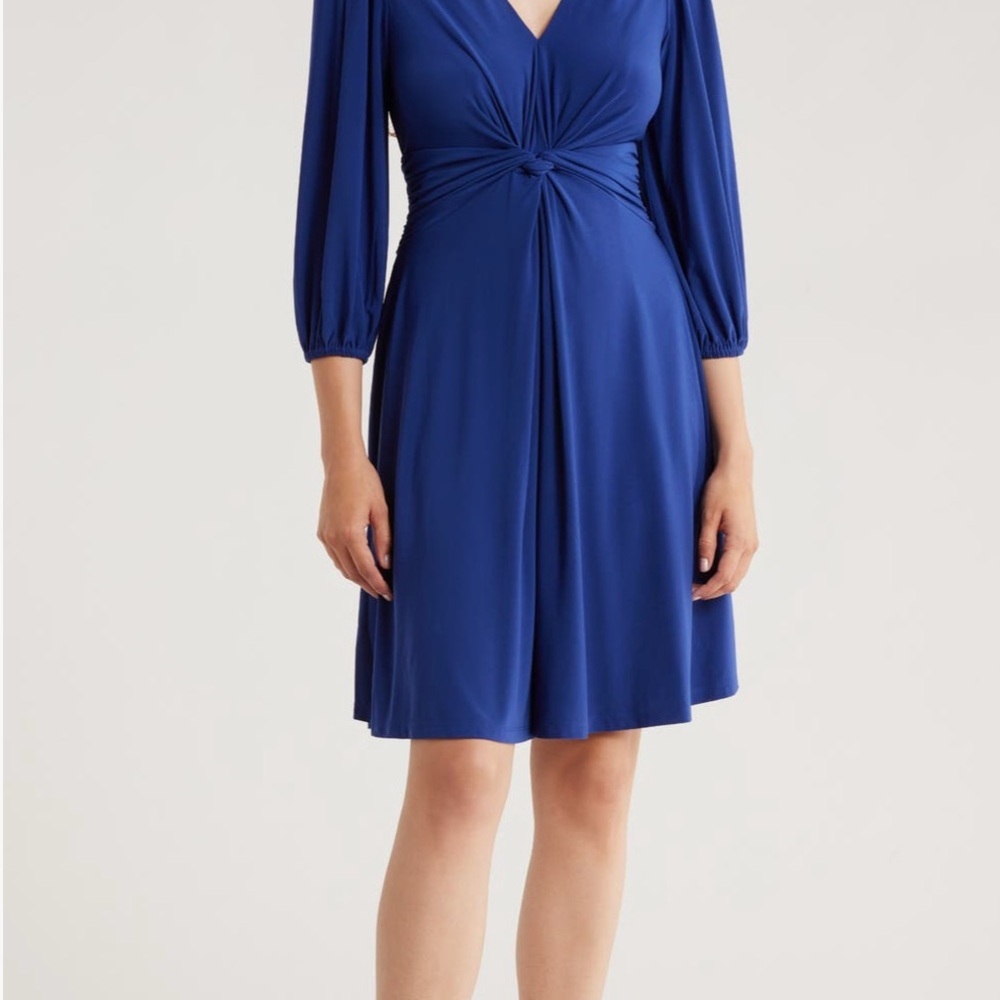 NWT Maggy London Royal Blue Long Sleeve Dress
